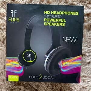 Flips Audio Black HD Headphones